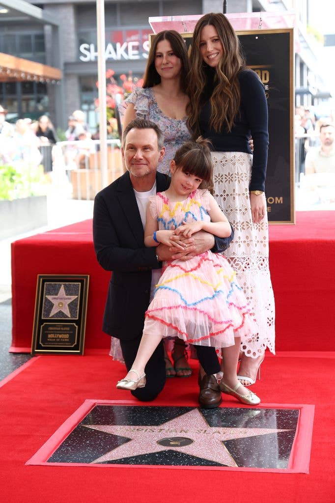 christian slater Walk of Fame ceremony