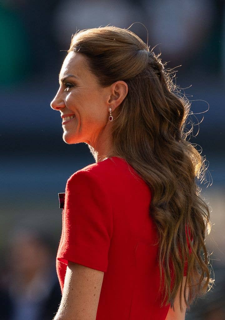 Longer hair gives her more versatility for formal appearances