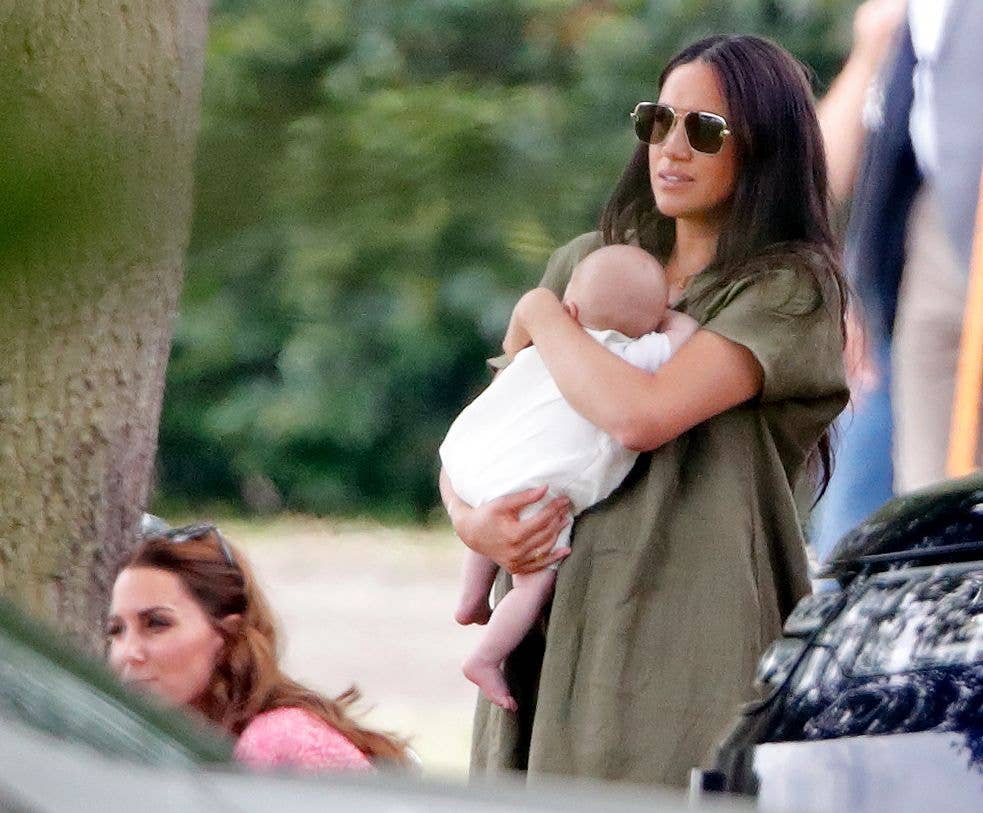 George, Charlotte and Louis met Archie at the King Power Royal Polo Charity Day in 2019