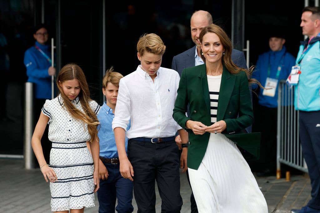 Prince William, Princess Kate and their three children in Glasgow