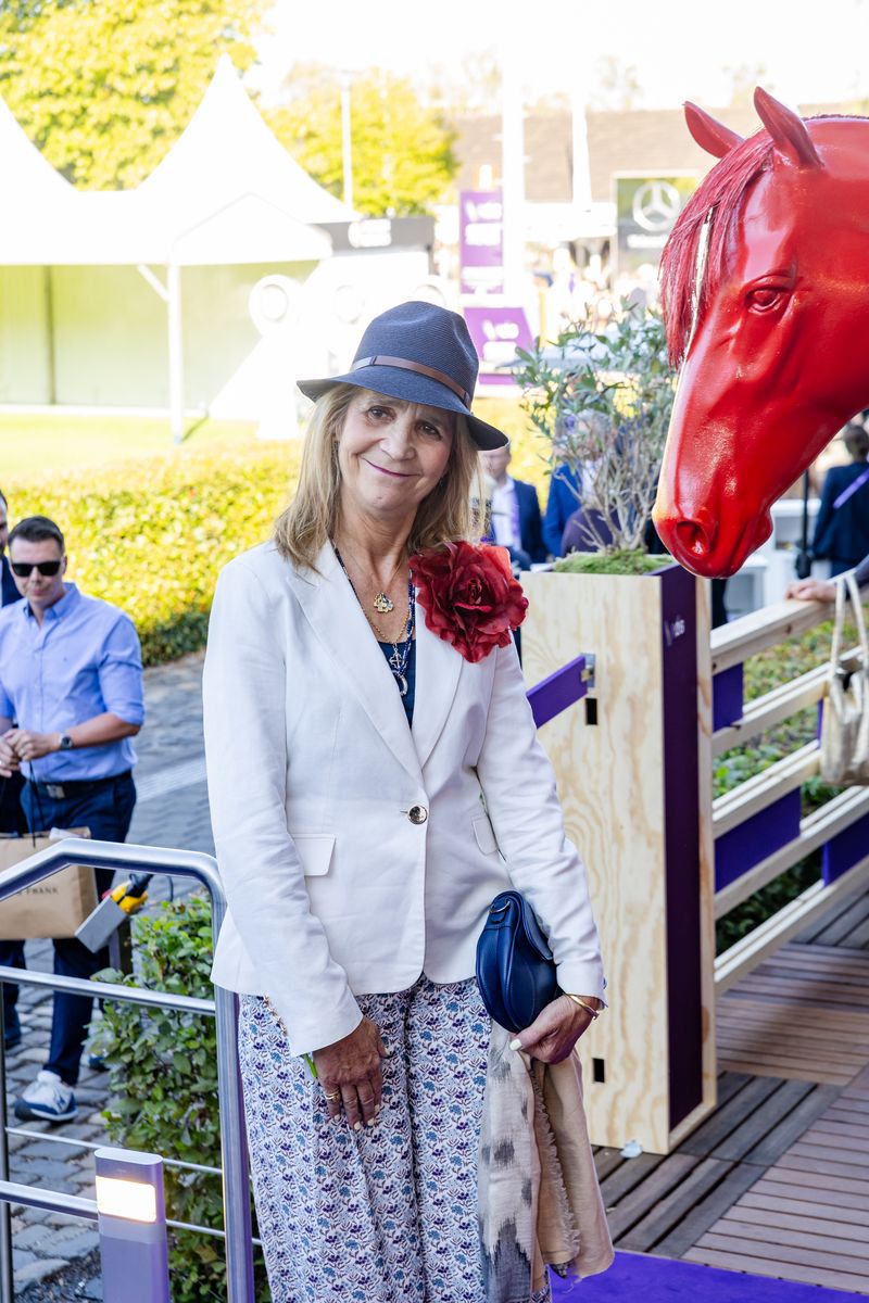 Infanta Elena's lifelong passion for horseback riding made her appearance at Aachen a natural fit for the international championships.