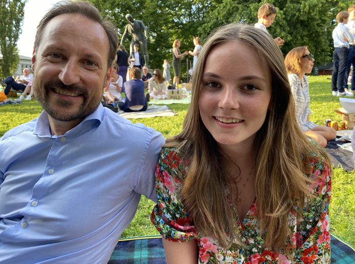 "Things often fall into place if you give them time," King Haakon advises his daughter, Princess Ingrid Alexandra, in her role as heir.