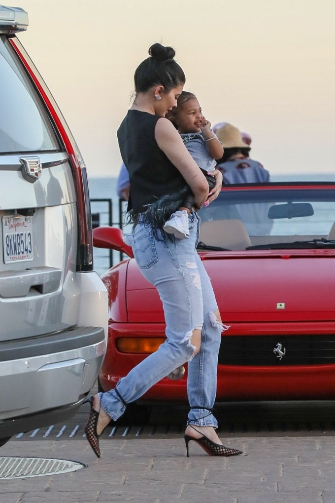 Kylie Jenner Out & About With Stormi