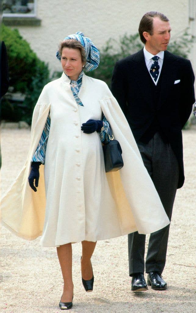 Princess Anne With Her Husband, Mark Phillips, Weeks Before The Arrival Of Their Daughter