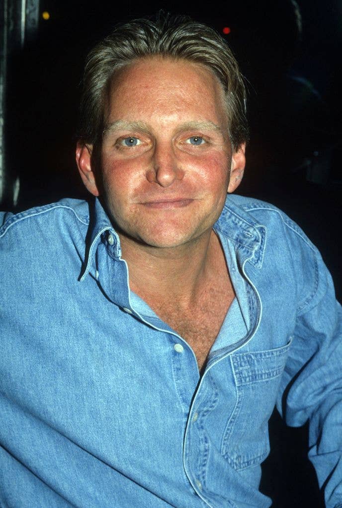 Eric Douglas at Playgirl party, New York, 1994.