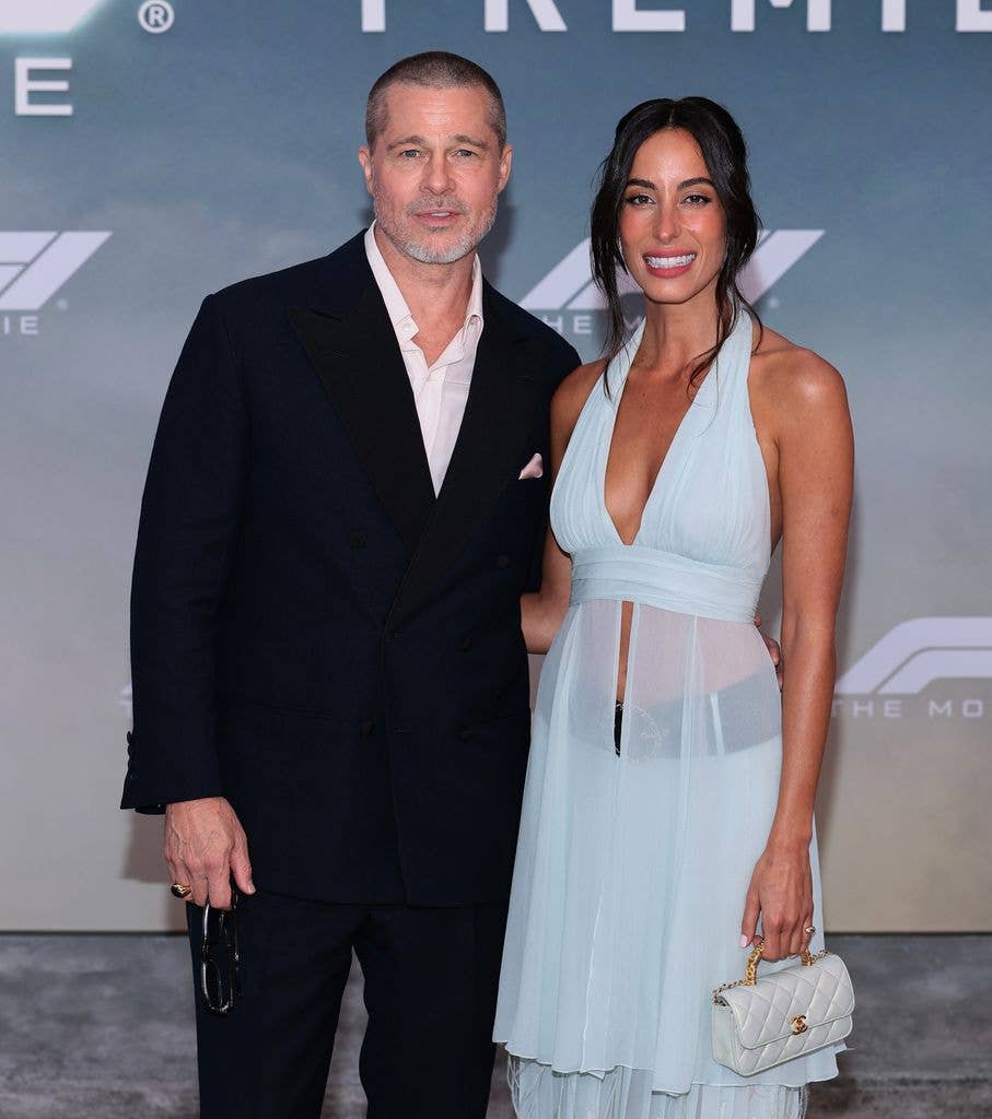 Brad and Ines  "F1" World Premiere in Times Square 