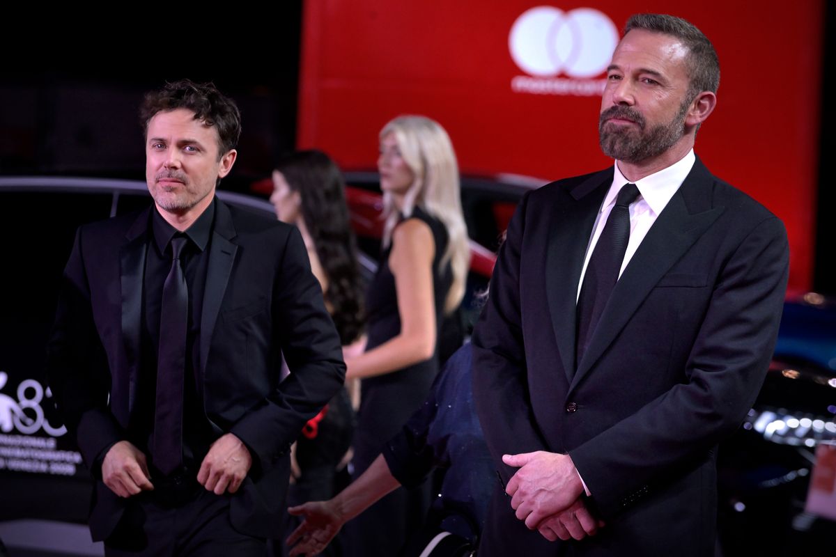 American actor Casey Affleck and the American actor and director Ben Affleck at the 83 Venice International Film Festival 2026