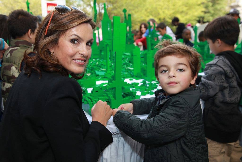 NEW YORK - OCTOBER 03: (L-R) Actress Mariska Hargitay and son August Miklos Friedrich Hermann attend the Ultimate Block Party at Naumburg Bandshell In Central Park on October 3, 2010 in New YorkCity. (Photo by Astrid Stawiarz/Getty Images)