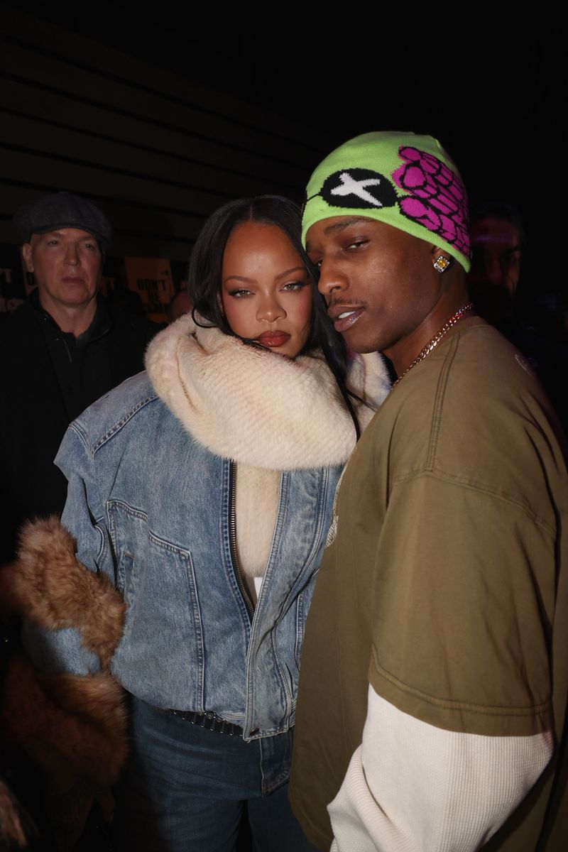 NEW YORK, NEW YORK - JANUARY 18: Rihanna and A$AP Rocky attend Amazon Music Presents A$AP Rocky Songline Live on Januar y 18, 2026 in New York City. (Photo by Johnny Nunez/WireImage)