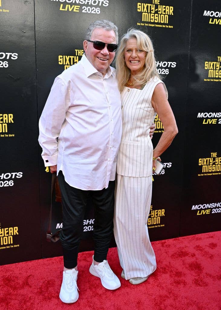 William Shatner and Elizabeth Anderson Martin attend the World Premiere of "The Sixty Year Mission: How Star Trek Changed Television and the World" at The United Theater on Broadway on September 24, 2026 in Los Angeles, California. (Photo by Axelle/Bauer-Griffin/FilmMagic)