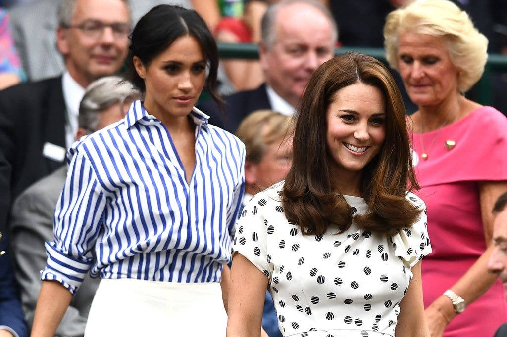 Meghan Markle and Kate Middleton attend day twelve of Wimbledon