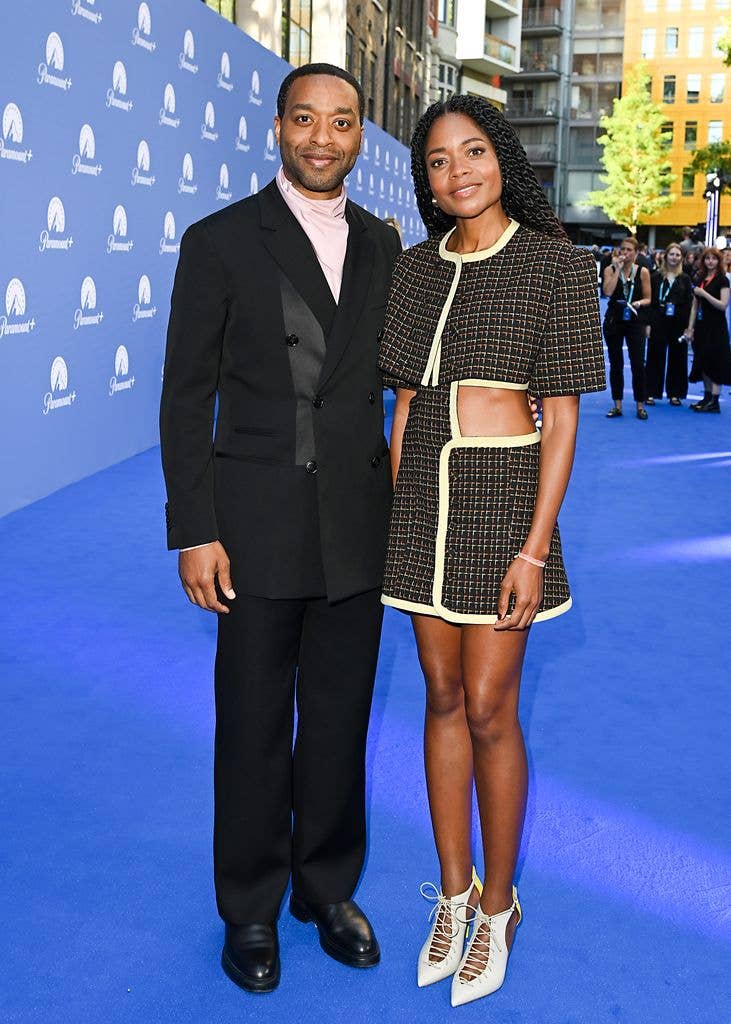 Chiwetel Ejiofor and Naomie Harris arrive at the Paramount+ UK launch at Outernet London on June 20, 2022 