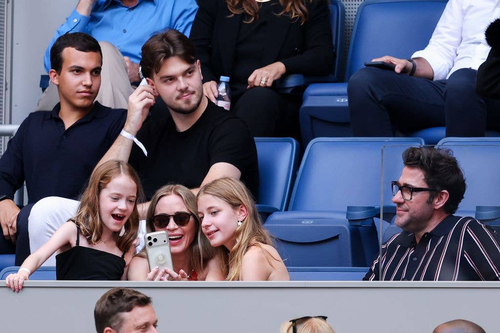Emily Blunt, John Krasinski in the stands on Day Fifteen of the 2026 US Open at USTA Billie Jean King National Tennis Center on Sunday, September 13, 2026 in Flushing, NY.