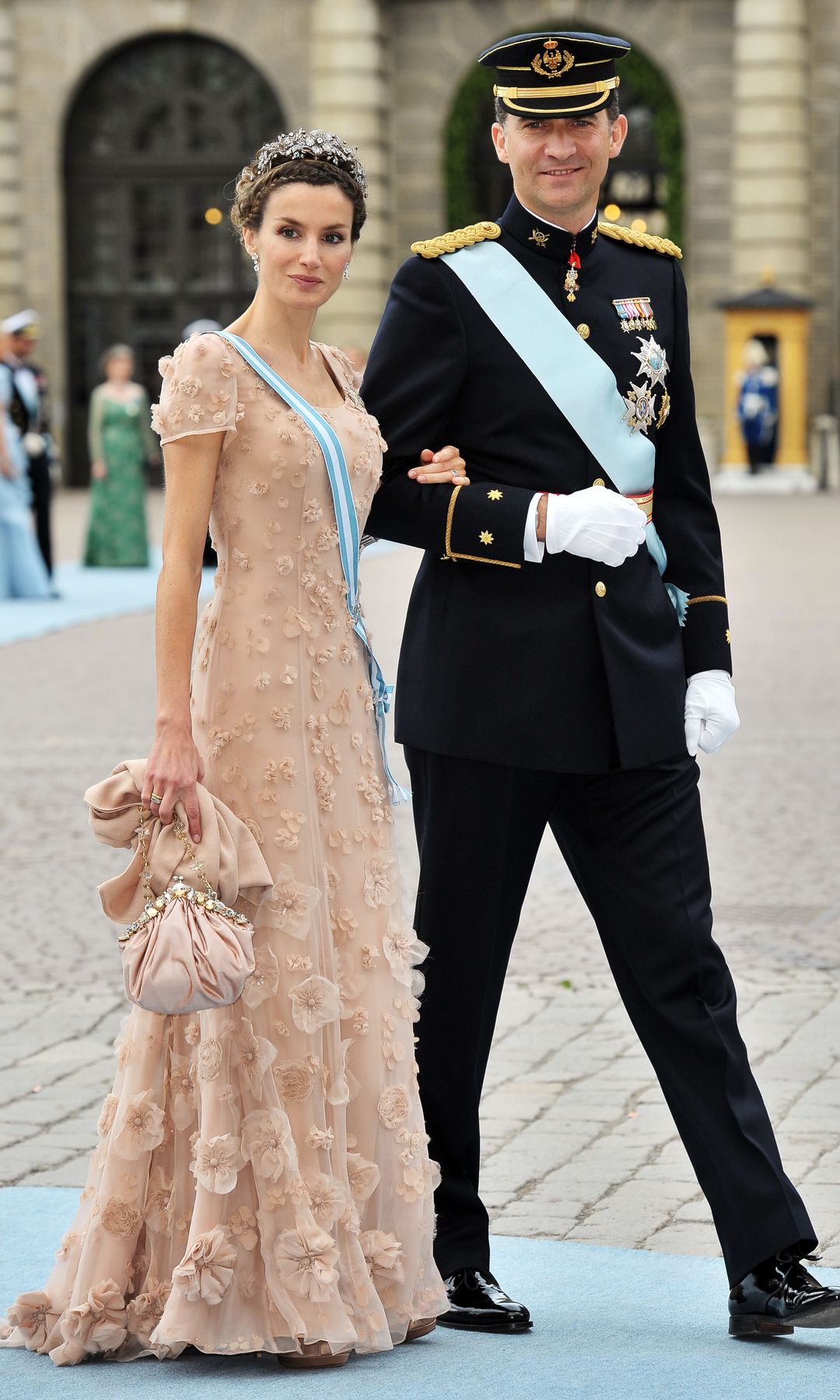 Felipe the Prince of Asturias and Letizia the Princess of Asturias attends the wedding of Crown Princess Victoria of Sweden and Daniel Westling in 2010