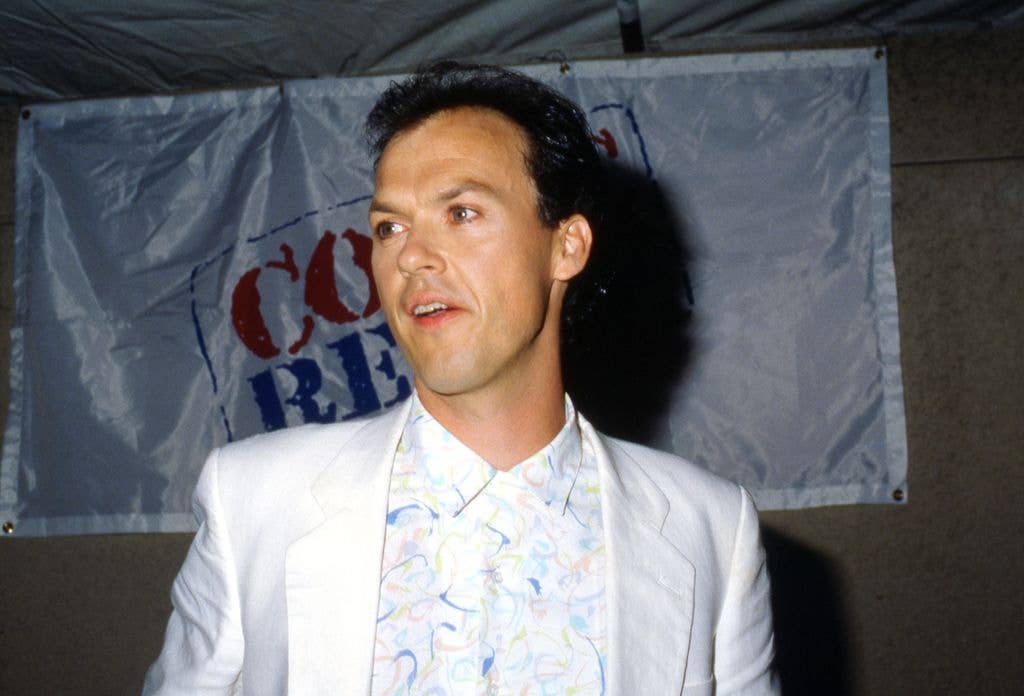 michael keaton white suit