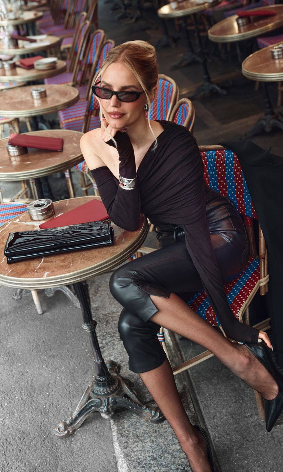 Leonie hanne poses for guess campaign