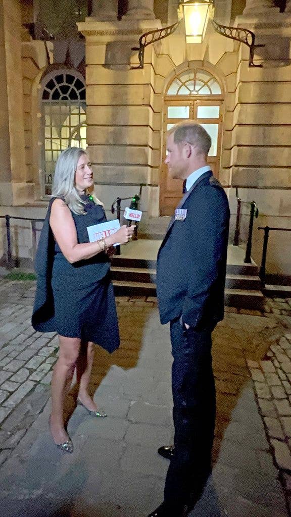 Jessica Callan interviewing Prince Harry