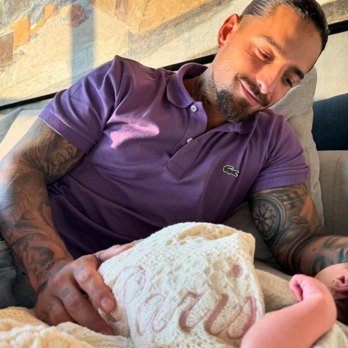 Maluma's first days as a dad