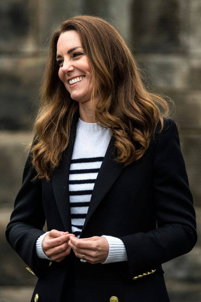 We last saw Princess Kate wearing her cashmere jumper during 2021 when she visited St Andrew's with Prince William