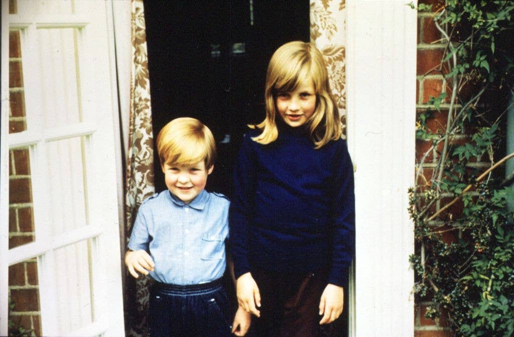 Charles with his sister DIana in a family photo from 1968