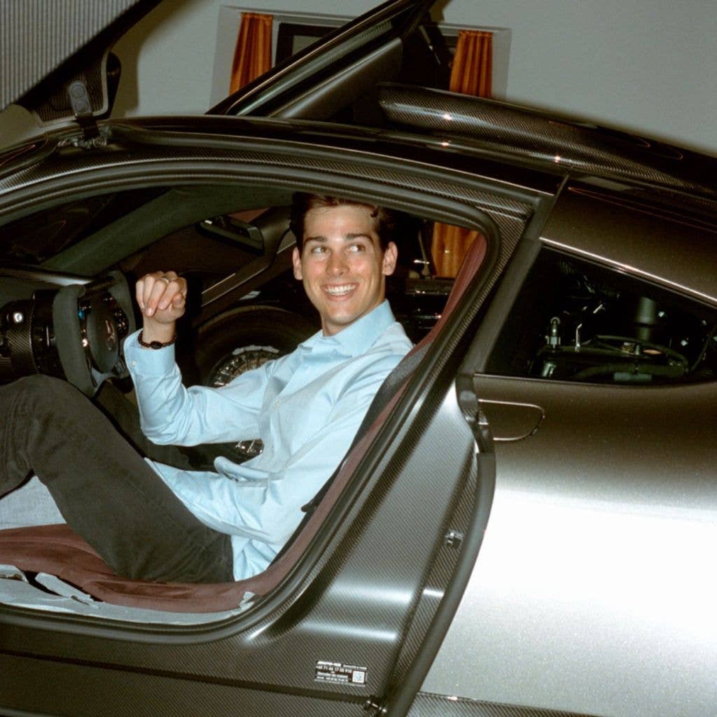 Pierce Brosnan's son Paris Brosnan poses for a photo from inside a car, shared on Instaram on July 11, 2026