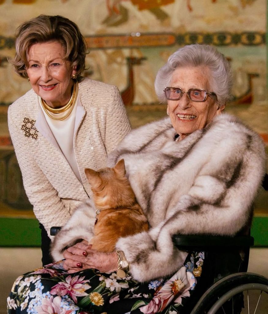 Princess Astrid with Queen Sonja last February
