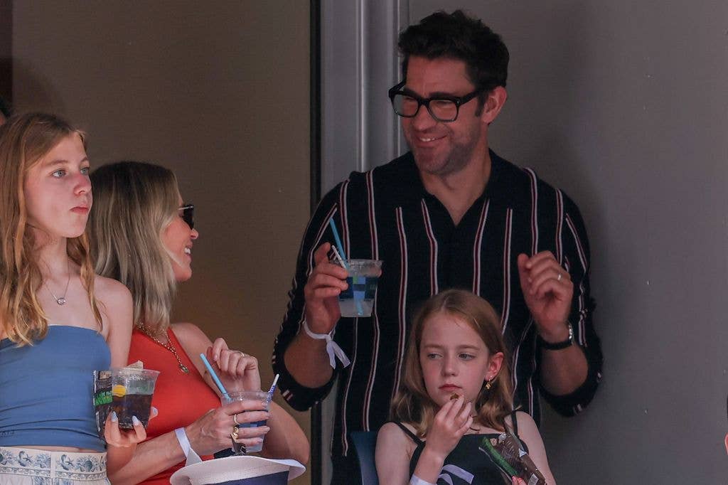 Emily Blunt, John Krasinski in the stands on Day Fifteen of the 2026 US Open at USTA Billie Jean King National Tennis Center on Sunday, September 13, 2026 in Flushing, NY.