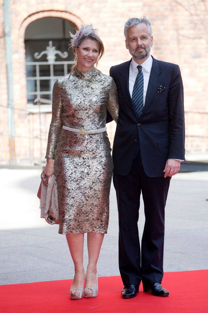 Princess Martha Louise of Norway, and husband Ari Behn attend a Lunch at City Hall Stockholm, on the occasion of  King Carl Gustaf of Sweden's 70th Birthday