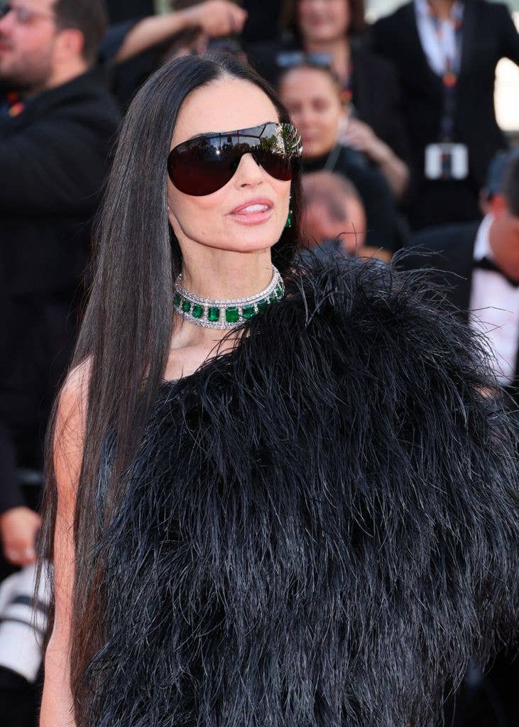 demi moore cannes red carpet