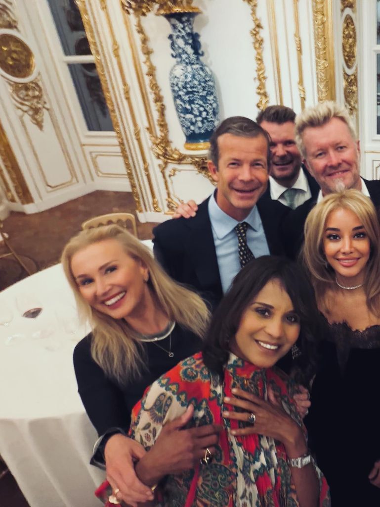 Maytha Bint Maktoum, at a dinner at the City Palace of Liechtenstein