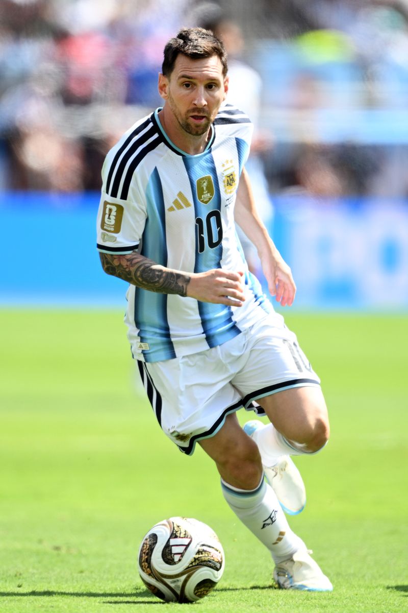 Lionel Messi of Argentina in action during the FIFA World Cup 2026 Final match 