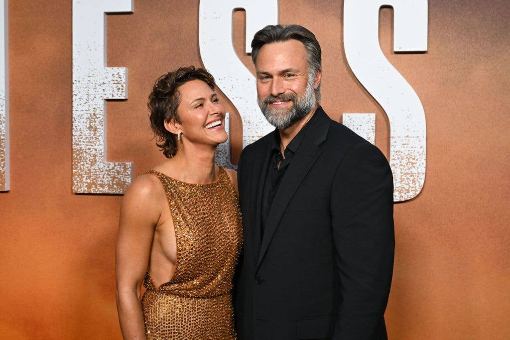 Jill Wagner and David Lemanowicz look loved up on the red carpet