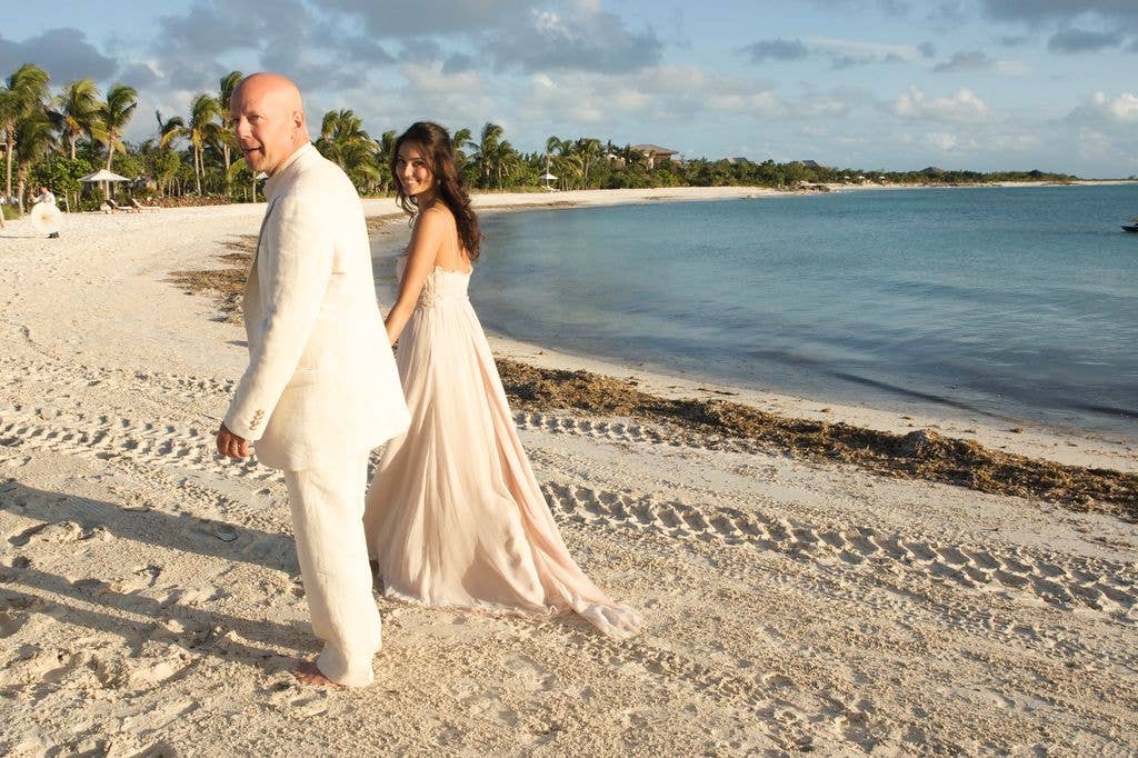 Bruce and Emma on their wedding day in 2009