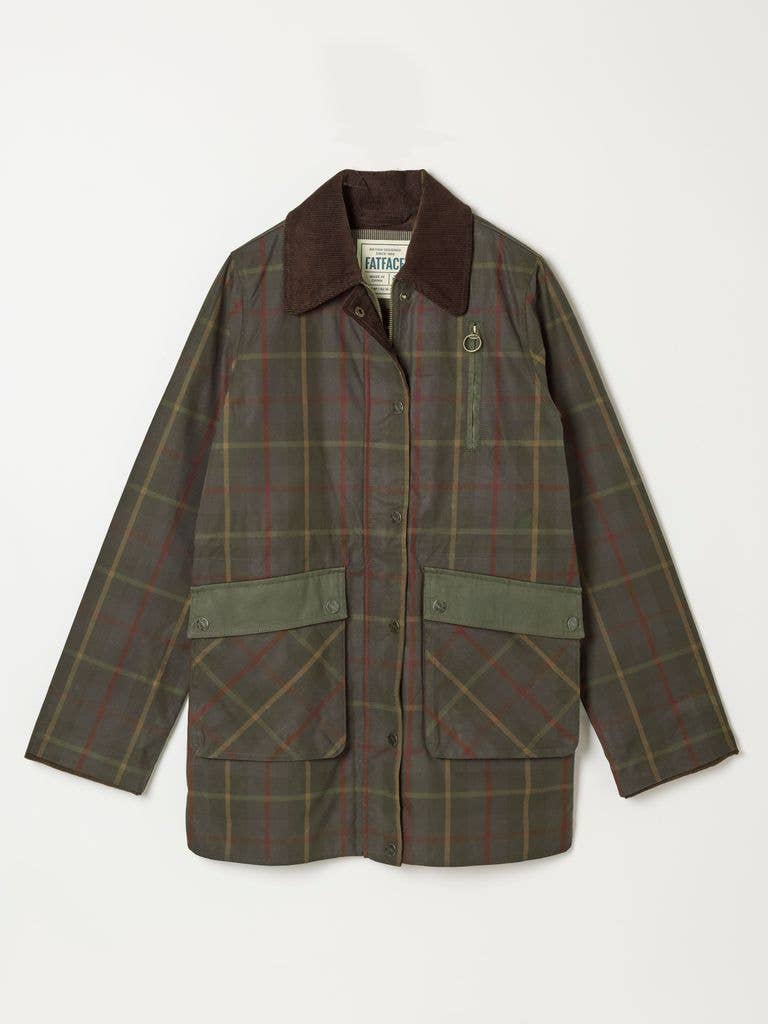 Kent Green Check Barn Jacket