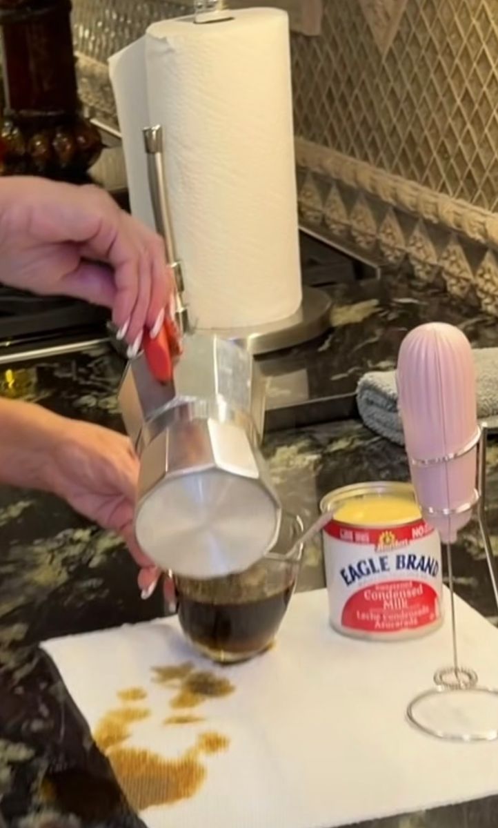 A cortadito traditionally combines strong Cuban-style espresso with milk and sugar