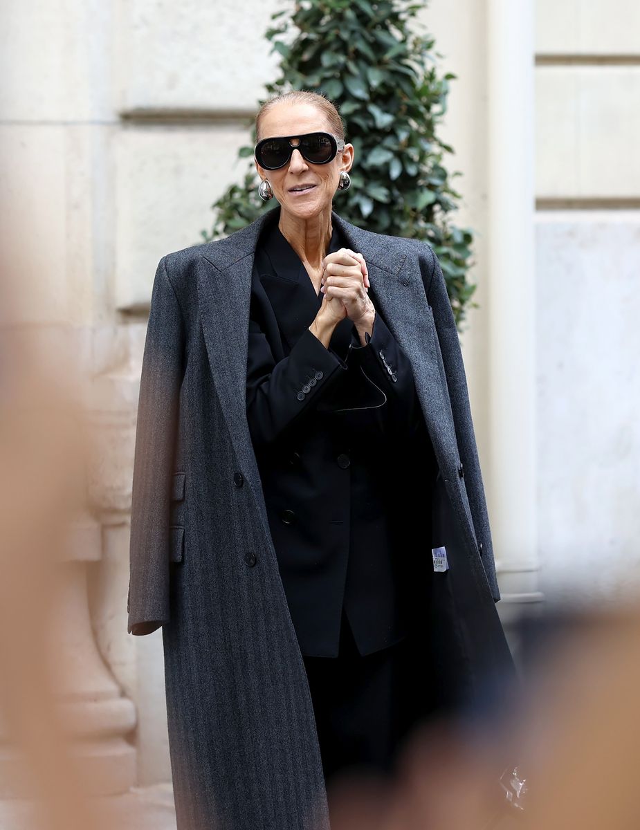 Céline Dion is feeling the love in Paris. The 58-year-old superstar appeared visibly moved as she stepped out of the Royal Monceau hotel in the French capital