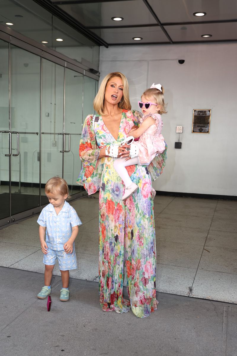 Paris Hilton her son Phoenix Hilton-Reum and daughter London Hilton-Reum 