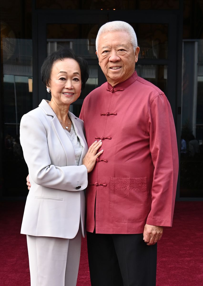 (L-R) Peggy Cherng, Co-Founder, Co-Chair, Co-CEO of Panda Restaurant Group and Andrew Cherng, Co-Founder, Co-Chair, Co-CEO of Panda Restaurant Group