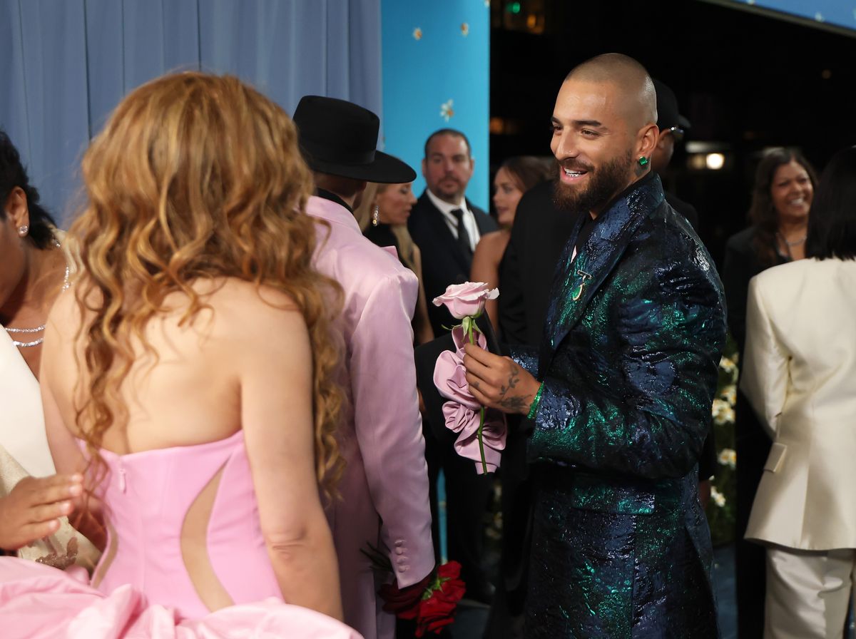 Shakira and Maluma in New York City.  