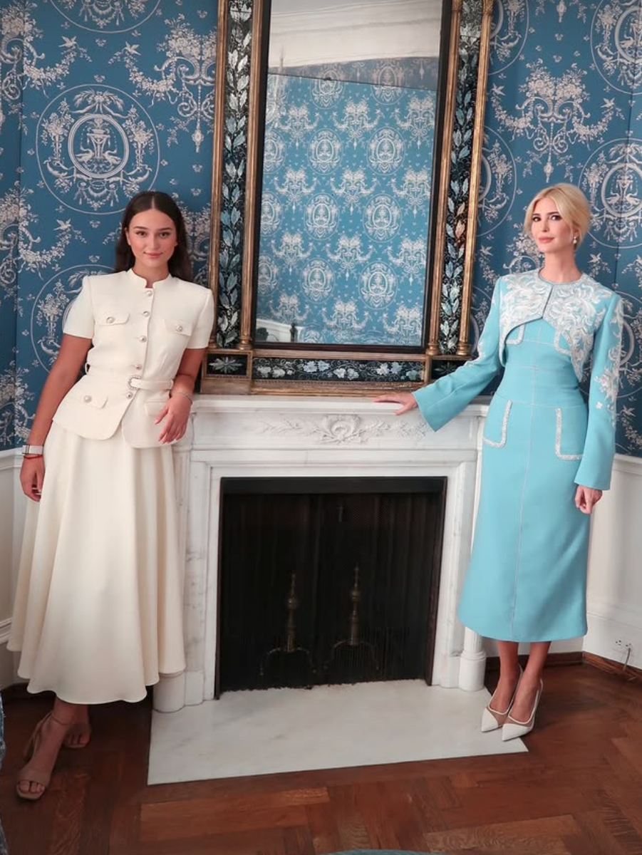 Ivanka Trump and daughter Arabella Kushner coordinated in elegant daytime looks during President Xi Jinping and Madame Peng Liyuan’s state visit to the White House.