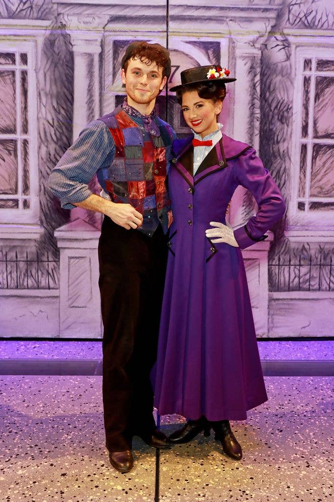 Zizi starring as Mary poppins alongside Charli Stemp