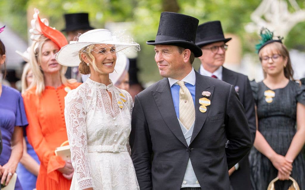 Harriet and Peter Phillips attending Royal Ascot