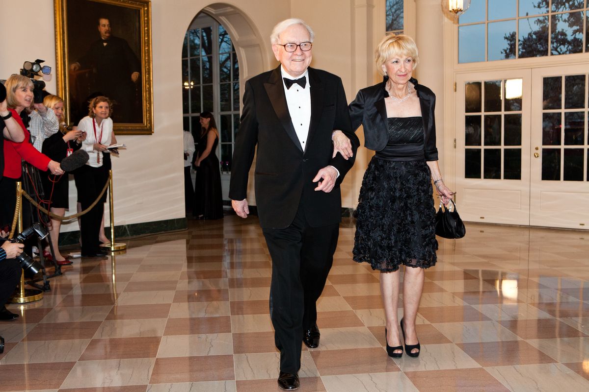 Warren and Astrid M. Buffett at a White House State Dinner in 2012