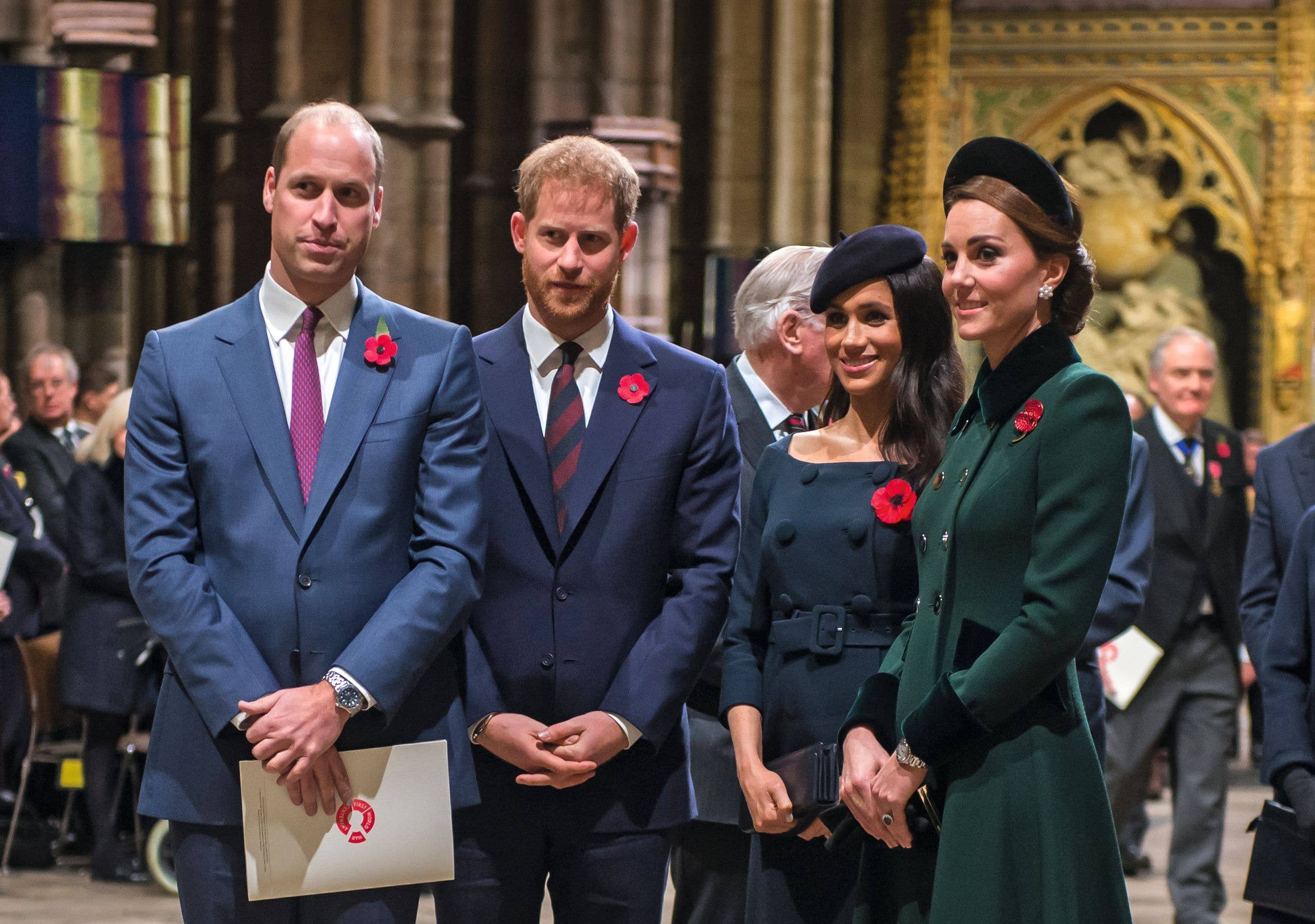 The Waleses and Sussexes at Westminster Abbey in 2018