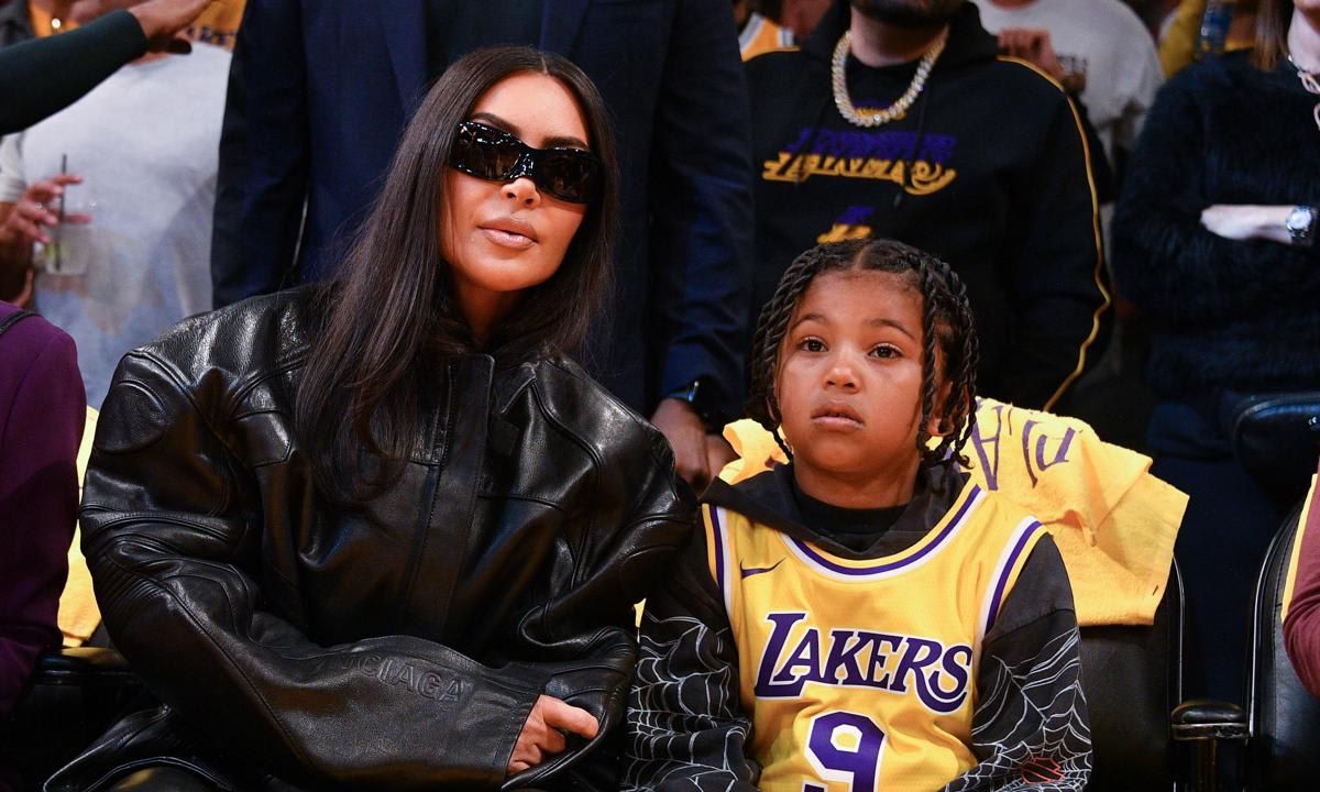 Celebrities At The Los Angeles Lakers Game