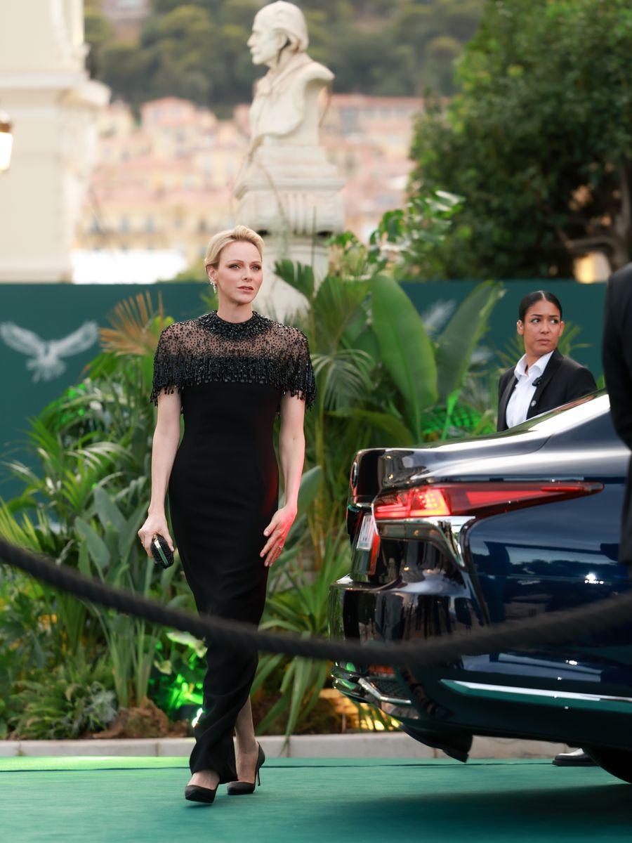 Princess Charlene dazzles in dramatic black gown at star-studded Monaco gala