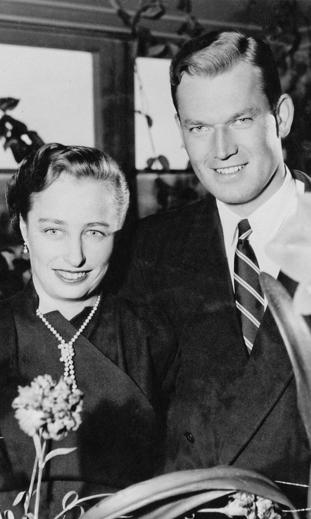 Princess Ragnhild of Norway with her fiance shipowner Erling Lorentzen whose wedding is to be broadcast on national television
