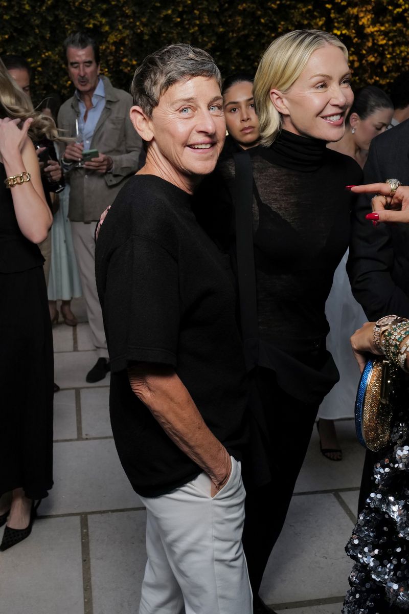 Ellen DeGeneres and Portia de Rossi attended the unveiling of RH Paris on the Champs-Élysées in September 2025, one of the couple's rare public outings following their move to the English countryside.