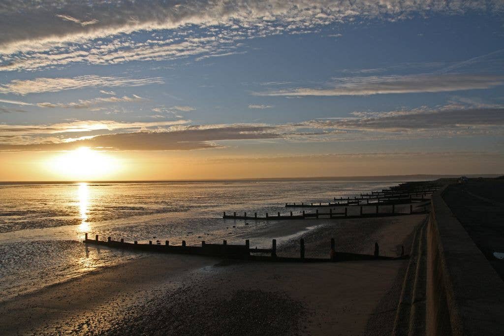 Empty beaches are a feature of the Isle of Sheppey 