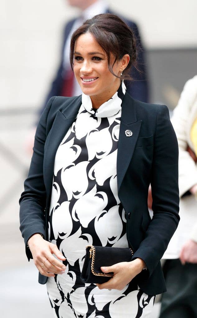 Meghan, Duchess of Sussex attends a panel discussion, convened by The Queen's Commonwealth Trust, to mark International Women's Day at King's College Londo